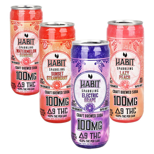 Habit D9 Sparkling Cooler | 12oz | 100mg | 12ct Box