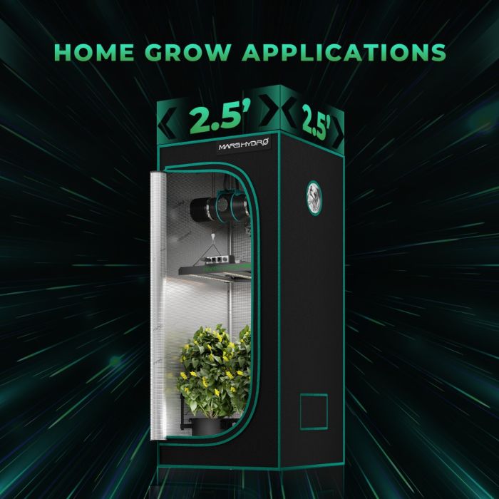 Mars Hydro Smart Dimmable FC-E1500 Bridgelux 150w LED Grow Light for 2.5'x2.5' Grow Tent for Indoor Plants